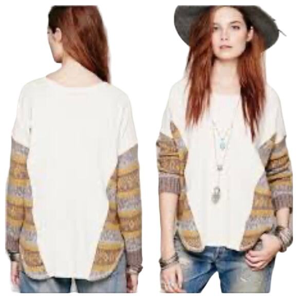 NEW Free People Found My Friend Boucle Top Sweater like...